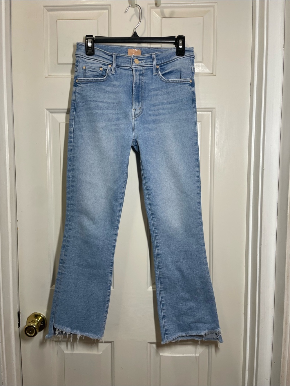 MOTHER The Insider Crop Step Fray Women’s Blue Jeans size 27